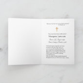 Katholieke begrafenis Prayer Memorial Card Kaart (Binnen)