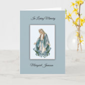 Katholieke begrafenis Prayer Memorial Card Kaart (Gele Bloem)