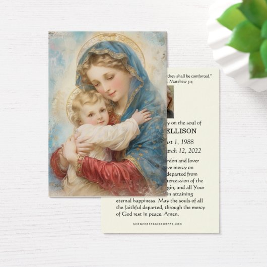 Katholieke Begrafenis Schrift Gebed Kaart (Bureau)