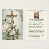 Katholieke Begrafenis Schrift Gebed Kaart (Voorkant /achterkant)