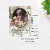 Katholieke begrafenis St. Joseph Prayer Heilige Ka Visitekaartje (Bureau)