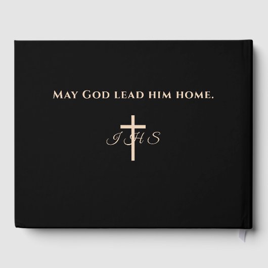 Katholieke begrafenis troosten gastenboek (Achterkant)