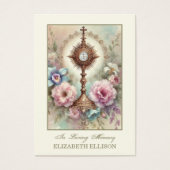 Katholieke begrafenisdienst Eucharistiegebed Kaart (Voorkant)
