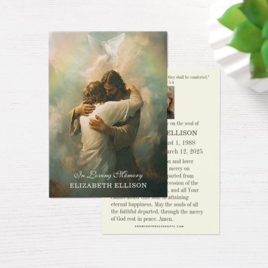 Katholieke begrafenisdienst Jesus Prayer Kaart (Bureau)