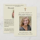 Katholieke begrafenisdienst Jesus Prayer Kaart (Voorkant / Achterkant)