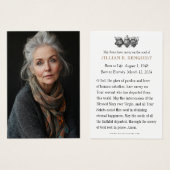 Katholieke begrafenisdienst Sympathy Prayer Kaart (Voorkant /achterkant)