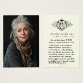 Katholieke begrafenisdienst Sympathy Prayer Kaart (Voorkant /achterkant)