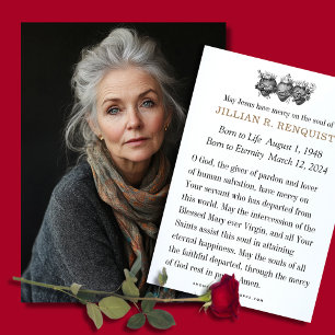 Katholieke begrafenisdienst Sympathy Prayer Kaart