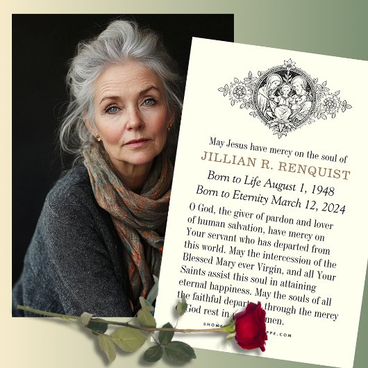 Katholieke begrafenisdienst Sympathy Prayer Kaart