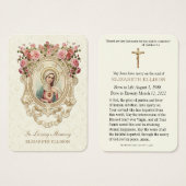 Katholieke begrafenisdienst Sympathy Prayer Kaart (Voorkant /achterkant)