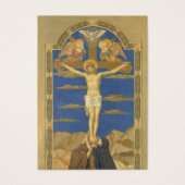 Katholieke begrafenisgebed herdenkingskruisiging visitekaartje (Voorkant)