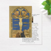 Katholieke begrafenisgebed herdenkingskruisiging visitekaartje (Bureau)