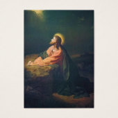 Katholieke begrafenisherdenking Jezus Heilige Kaar Visitekaartje (Voorkant)