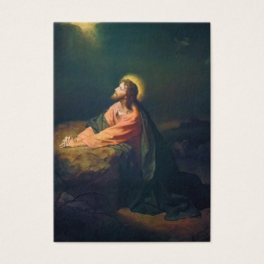 Katholieke begrafenisherdenking Jezus Heilige Kaar Visitekaartje (Voorkant)