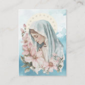Katholieke begrafenisplechtigheid Mary Blue Plaatskaartje (Voorkant)