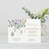 Katholieke begrafenissympathie Condoleance Mary Bedankkaart (Staand voorkant)