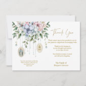 Katholieke begrafenissympathie Condoleance Mary Bedankkaart (Voorkant)