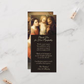 Katholieke begrafenissympathie Heilige Gezin Kaart (Voorkant / Achterkant in situ)