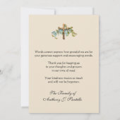 Katholieke begrafenissympathie Heilige Kaart Dank  (Achterkant)