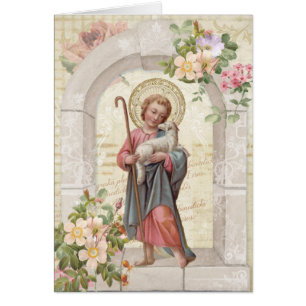 Katholieke begrafenissympathie Heilige Kaart Dank