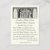 Katholieke Betrothal Prayer Heilige Kaart Visitekaartje (Achterkant)