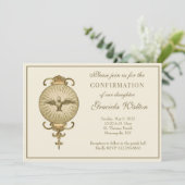 Katholieke bevestiging Heilige Geest Manuscript Kaart (Staand voorkant)