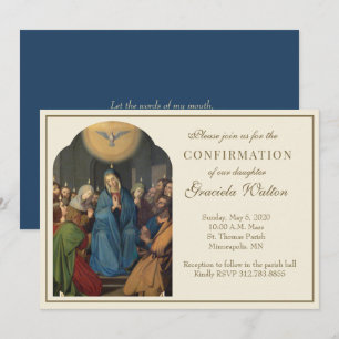 Katholieke bevestiging Heilige Geest Manuscript Kaart