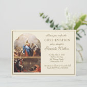 Katholieke bevestiging Heilige Geest Scripts Invit Kaart (Staand voorkant)