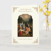 Katholieke Bevestiging Heilige Ghost Maagd Mary Ka Kaart (Gele Bloem)