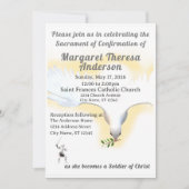 Katholieke bevestigingsuitnodiging kaart (Voorkant)