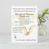 Katholieke bevestigingsuitnodiging kaart (Staand voorkant)