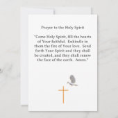 Katholieke bevestigingsuitnodiging kaart (Achterkant)