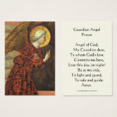 Katholieke Bewaker Engel Gebed Heilige Kaart (Voorkant /achterkant)