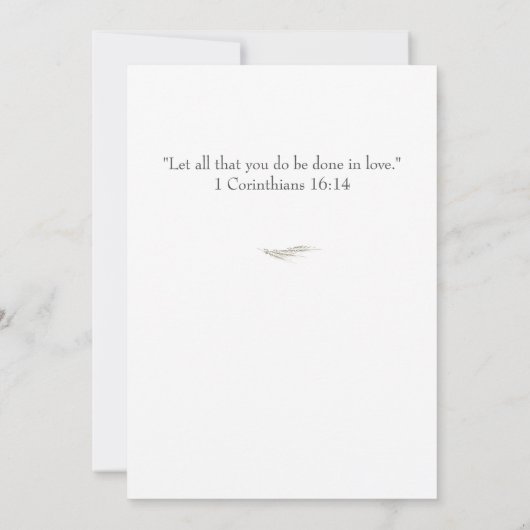 Katholieke Bijbel-Verse bewaren de datum Save The Date (Achterkant)