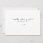 Katholieke Bijbel-Verse bewaren de datum Save The Date (Achterkant)