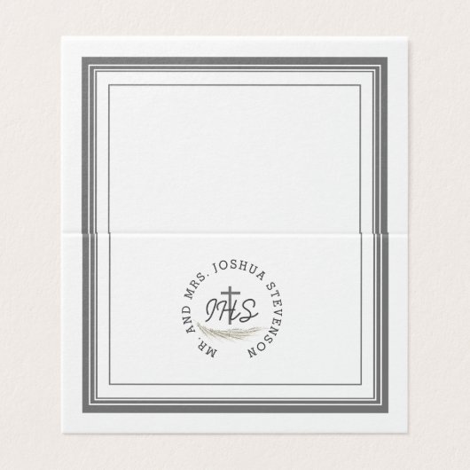 Katholieke Bijbel-Verse Dank u wel Kaart (Buitenkant ongevouwen)