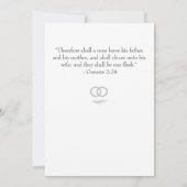 Katholieke Bijbel-Verse uitnodiging tot weduwschap (Achterkant)