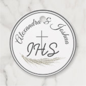 Katholieke Bijbel Verse Wedding Bedankjes Labels (Voorkant)