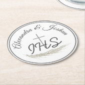 Katholieke Bijbel Verse Wedding Ronde Kartonnen Onderzetter (Gebogen)