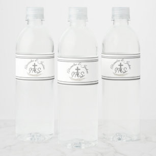 Katholieke Bijbel Verse Wedding Waterfles Etiket