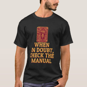 Katholieke Bijbelse levenslessen check handleiding T-shirt