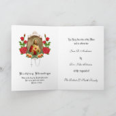 Katholieke Birthday Mass Offred Heart Jezus Kaart (Binnen)