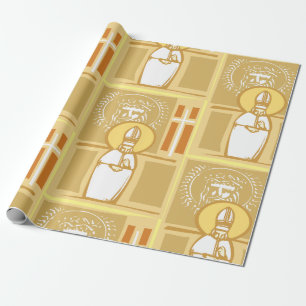 Katholieke Bisschop Eucharistie Christelijk Geloof Cadeaupapier