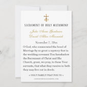 Katholieke blauwe bloemige monstrans trouw heilige kaart (Achterkant)