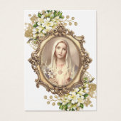 Katholieke Bloemen Bruiloft Gebed Kaart (Voorkant)