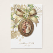Katholieke Bloemen Bruiloft Gebed Kaart (Voorkant)