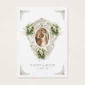 Katholieke Bloemen Bruiloft Gebed Kaart (Voorkant)