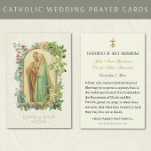 Katholieke Bloemen Maria en Jozef Trouwen Heilige Visitekaartje