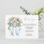 Katholieke Bloemen Maria Uitvaart Condoleance Symp Bedankkaart (Staand voorkant)