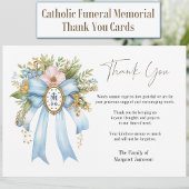 Katholieke Bloemen Maria Uitvaart Condoleance Symp Bedankkaart